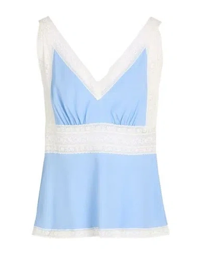 P.a.r.o.s.h P. A.r. O.s. H. Woman Top Light Blue Size S Silk, Elastane, Polyamide, Cotton