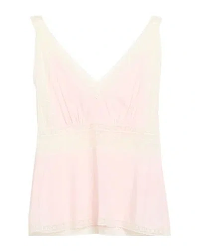 P.a.r.o.s.h P. A.r. O.s. H. Woman Top Light Pink Size M Silk, Elastane, Polyamide, Cotton