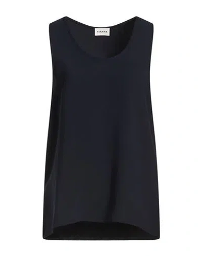 P.a.r.o.s.h P. A.r. O.s. H. Woman Top Midnight Blue Size M Polyester In Black