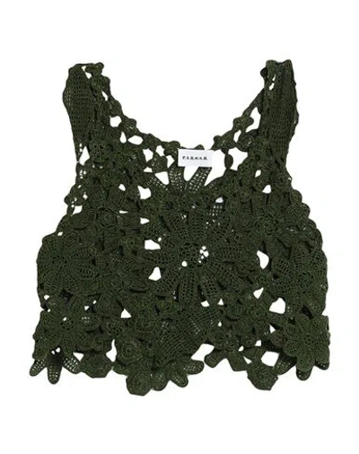 P.a.r.o.s.h P. A.r. O.s. H. Woman Top Military Green Size M Cotton
