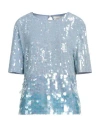 P.a.r.o.s.h P. A.r. O.s. H. Woman Top Pastel Blue Size L Polyamide, Elastane, Pvc - Polyvinyl Chloride