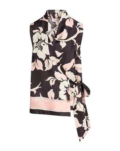P.a.r.o.s.h P. A.r. O.s. H. Woman Top Pink Size M Silk In Black