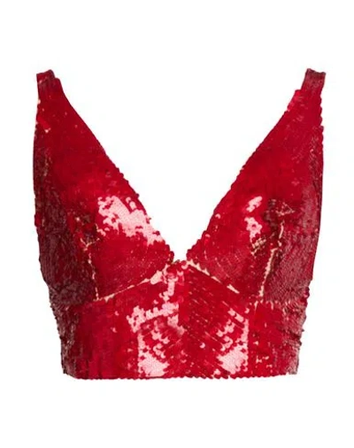 P.a.r.o.s.h P. A.r. O.s. H. Woman Top Red Size S Polyamide, Elastane, Pvc - Polyvinyl Chloride