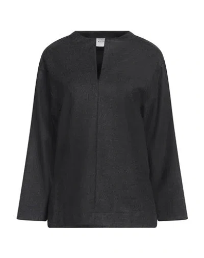 P.a.r.o.s.h P. A.r. O.s. H. Woman Top Charcoal Size L Virgin Wool, Cashmere, Elastane In Grey