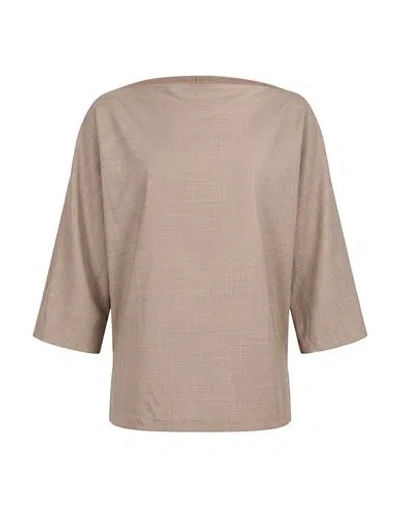 P.a.r.o.s.h P. A.r. O.s. H. Woman Top Taupe Size Xs Virgin Wool, Elastane In Neutral