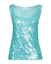 P.a.r.o.s.h P. A.r. O.s. H. Woman Top Turquoise Size M Polyamide, Elastane In Blue