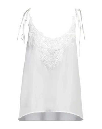 P.a.r.o.s.h P. A.r. O.s. H. Woman Top White Size M Silk, Cotton, Polyester In White