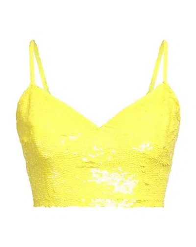 P.a.r.o.s.h P. A.r. O.s. H. Woman Top Yellow Size S Polyamide, Elastane