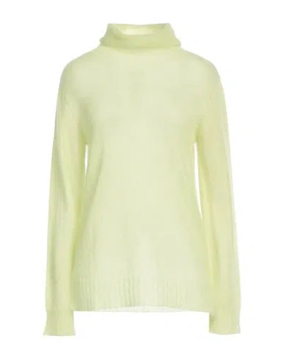 P.a.r.o.s.h P. A.r. O.s. H. Woman Turtleneck Lime Green Size L Mohair Wool, Polyamide, Wool