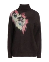 P.a.r.o.s.h P. A.r. O.s. H. Woman Turtleneck Dark Brown Size L Mohair Wool, Polyamide, Wool