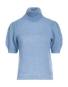P.a.r.o.s.h P. A.r. O.s. H. Woman Turtleneck Light Blue Size Xs Mohair Wool, Polyamide, Wool In Blue