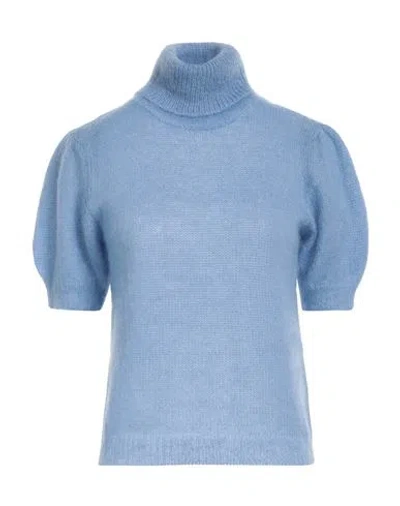 P.a.r.o.s.h P. A.r. O.s. H. Woman Turtleneck Light Blue Size Xs Mohair Wool, Polyamide, Wool