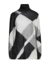 P.a.r.o.s.h Colour-block Roll-neck Jumper In Grey