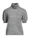 P.a.r.o.s.h Strickoberteil Mit Stehkragen In Grey