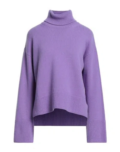 P.a.r.o.s.h P. A.r. O.s. H. Woman Turtleneck Lilac Size S Wool In Purple