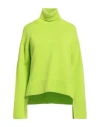 P.a.r.o.s.h P. A.r. O.s. H. Woman Turtleneck Lime Green Size S Wool