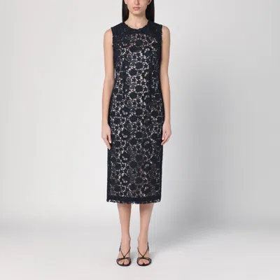P.a.r.o.s.h P. A.r. O.s. H. Women's Blue Lace Midi Dress
