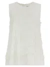 P.a.r.o.s.h White Embroidered Top In White
