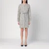 P.a.r.o.s.h Floral Lace Long Sleeve Belted Jacket