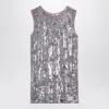 P.a.r.o.s.h Mélange Micro Sequined Mini Dress