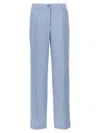P.a.r.o.s.h Light Blue Smart Pants In Blue