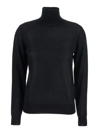 P.a.r.o.s.h P. A.r. O.s. H. Wool Blend Turtleneck Sweater With Relaxed Fit In Multi