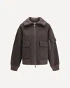 P.a.r.o.s.h P. A.r. O.s. H. Wool Jacket With A Wide Collar In Brown