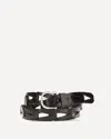 P.a.r.o.s.h P. A.r. O.s. H. Woven Leather Belt In Black