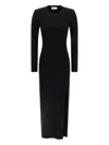 P.a.r.o.s.h Maxi Dress With Padded Shoulders In Black