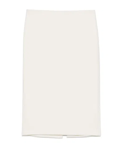 P.a.r.o.s.h Paffuto Midi Skirt In White