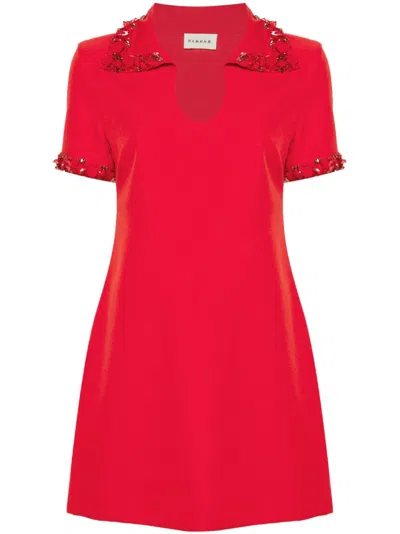 P.a.r.o.s.h Paillette-embellished Mini Dress In Red