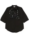 P.a.r.o.s.h Paillette-embellished Shirt In 黑色