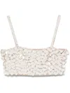 P.a.r.o.s.h Paillette-embellished Top In Neutrals