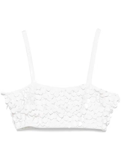 P.A.R.O.S.H PAILLETTE-EMBELLISHED TOP