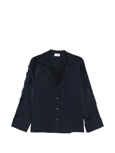 P.a.r.o.s.h Paky Lace-detail Shirt In Blue