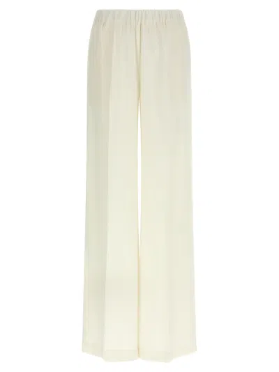 P.a.r.o.s.h Paky High Waist Wide Pants In Neutral
