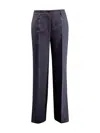 P.a.r.o.s.h Palazzo Trousers In Blue