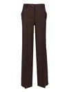 P.a.r.o.s.h Palazzo Trousers In Brown