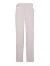 P.a.r.o.s.h Straight Trousers With Elastic Waistband And Side Pockets In Pink