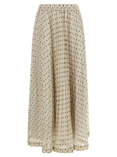 P.a.r.o.s.h Pallina Skirts Beige In Neutral