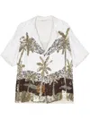 P.A.R.O.S.H P.A.R.O.S.H. PALM TREE-PRINT SEQUIN-EMBELLISHED SHIRT