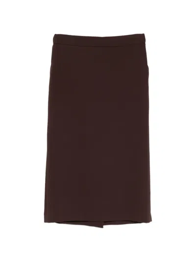 P.a.r.o.s.h Panel Skirt In Brown