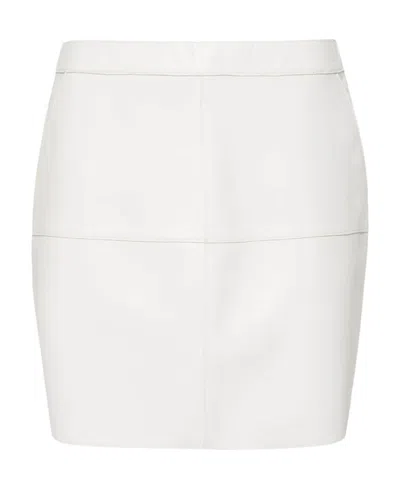 P.A.R.O.S.H PANELLED LEATHER MINISKIRT