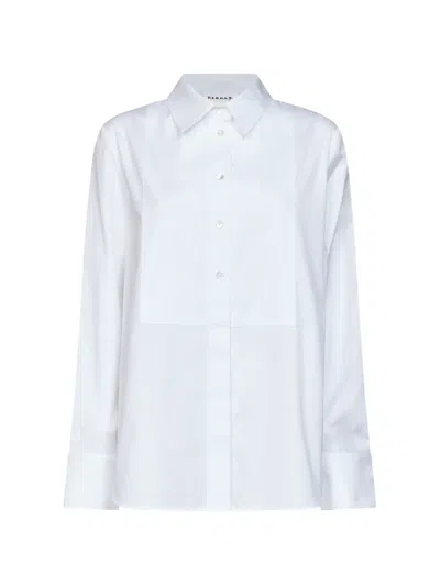 P.a.r.o.s.h Panelled Long-sleeve Shirt In White