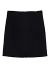 P.a.r.o.s.h Panelled Wool Skirt In Black
