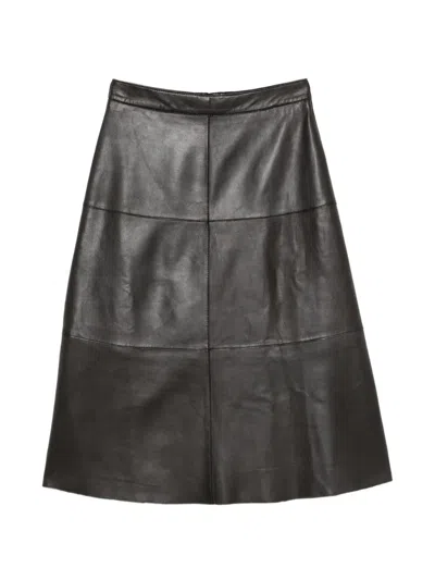 P.a.r.o.s.h Panelled-design Midi Skirt In Brown