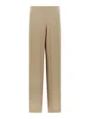 P.a.r.o.s.h Wide Leg Trousers In Beige