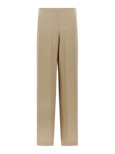 P.a.r.o.s.h Wide Leg Trousers In Beige