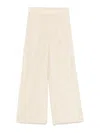 P.a.r.o.s.h Wide-leg Trousers In Beige