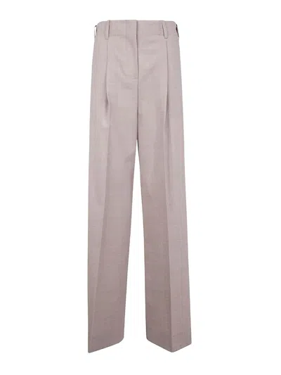 P.a.r.o.s.h Wide Leg Trousers In Neutral